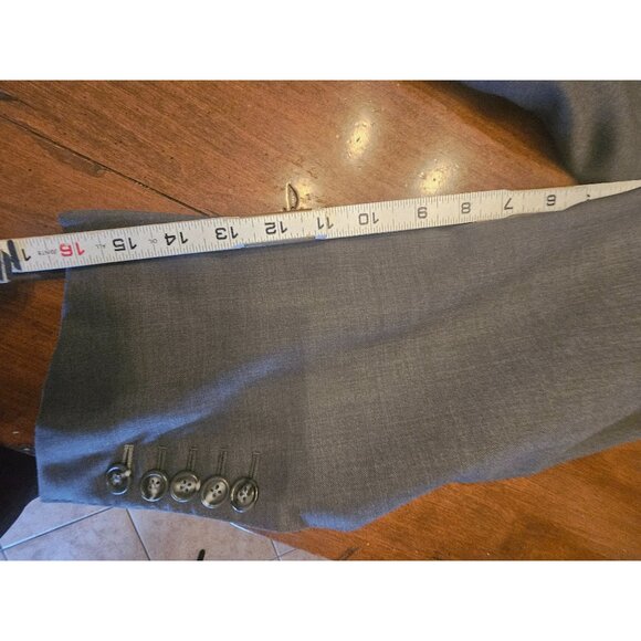 Bryan Brooks Gray Sports Coat Blazer  40R Button Close Functional Button Cuff Hi - Picture 8 of 13